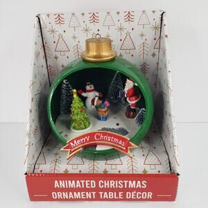 Musical Christmas Table Decor Ornament Jingle Bells Music Lights SEE VIDEO